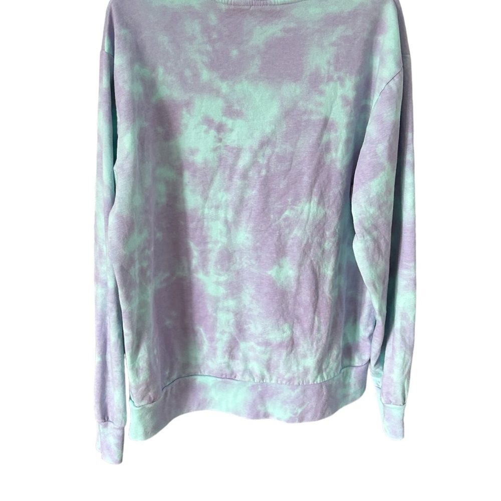 Bart Simpson Men's Lightweight Sweatshirt Sz Large Blue Purple Tie Dye S… - Picture 2 of 4